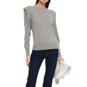 Frame Grey brushed melange Kennedy Cashmere Sweater size Large